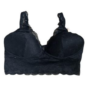 NWT Victoria's Secret Pink Large Lightly Lined Allover Lace Bralette Bra Black